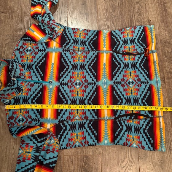 Powder River Outfitters Western Fleece half zip pullover sweater southwestern - Picture 7 of 8